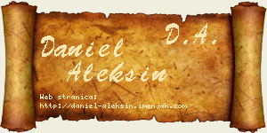 Daniel Aleksin vizit kartica